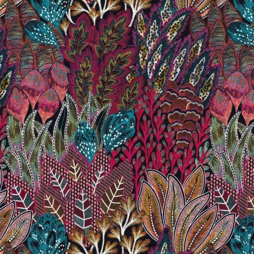 Tkanina z roślinnym wzorem Casamance 47540298 Salonga