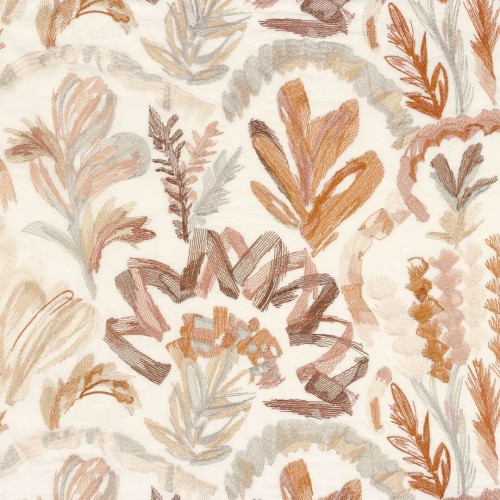 Tkanina z roślinnym wzorem Casamance 47550186 Kumba Salonga