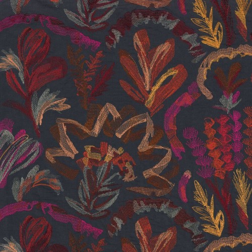 Tkanina z roślinnym wzorem Casamance 47550378 Kumba Salonga