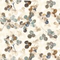 Tkanina z roślinnym wzorem Casamance 49830221 Lunaria Symbiose