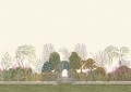 Mural botaniczny ogród Cole & Son Reverie 120/4011 The Gardens (zestaw 2 rolek)