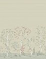 Mural drzewa Sizal Cole & Son Seasonal Woods Grasscloth 120/6019G The Gardens (zestaw 2 rolek)