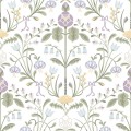 Tapeta roślinny ornament Sandberg S10154 Till Carl Lilac Huset i Solen
