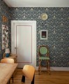 Tapeta roślinny ornament Sandberg S10155 Till Carl Indigo Huset i Solen