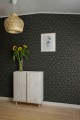 Tapeta w kwiatki Sandberg S10158 Signe Charcoal Huset i Solen