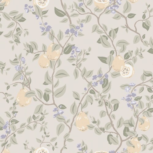 Tapeta owoce pigwy Sandberg S10169 Kvitten Lilac Huset i Solen