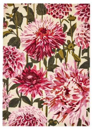 Dywan w kwiaty dalii Harlequin DAHLIA FUCHSIA PALM 142402