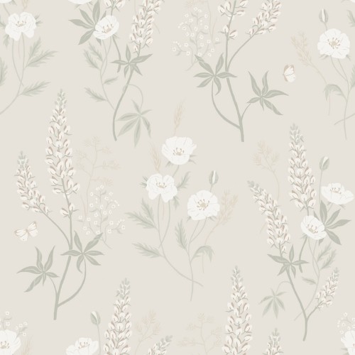 Tapeta łąka Sandberg S10184 Emma Linen Villa Dalaro II