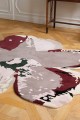 Dywan kwiat SHAPED MAGNOLIA LIGHT BURGUNDY 162303