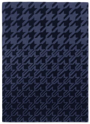 Nowoczesny dywan w pepitkę HOUNDSTOOTH BLUE 162808