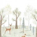 Mural las z sarnami i lisami Casadeco OUAT 88237504 L The Enchanted Forest With Doe Once Upon A Time