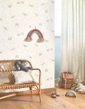 Tapeta ptaszki Casadeco OUAT 88314120 Flying Bird Once Upon A Time