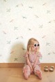 Tapeta ptaszki Casadeco OUAT 88314120 Flying Bird Once Upon A Time