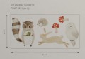 Dekoracje ścienne zestaw leśnych zwierząt Casadeco OUAT 88579023 Kit Animals Forest Once Upon A Time