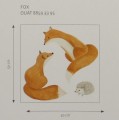 Dekoracje ścienne lisy i jeż Casadeco OUAT 88593395 Fox Once Upon A Time