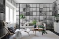 Fototapeta okna fabryki Rebel Walls R14382 Factory Window Graphite Rebel Favorites