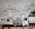 Fototapeta londyńska kamienica Rebel Walls R14601 London Houses Rebel Favorites