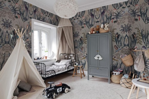 Fototapeta zaczarowany las Rebel Walls R16212 The Swedish Forest Blue Rebel Favorites