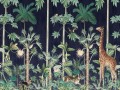 Fototapeta egzotyczne zwierzęta w dżungli Rebel Walls R16792 Giraffe's Stroll Nightfall Rebel Favorites