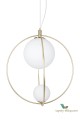 1 szt / 24 H Lampa złote pierścienie Saint 60 Brass 695363 Globen