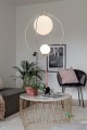 1 szt / 24 H Lampa złote pierścienie Saint 60 Brass 695363 Globen