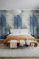 Fototapeta las sosnowy Rebel Walls R19312 Daybreak Blue Imperfections