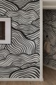 Fototapeta linie Rebel Walls R19334 Soft Clouds Graphite Imperfections
