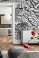 Fototapeta linie Rebel Walls R19334 Soft Clouds Graphite Imperfections