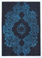 Dywan ornament niebieski Carpet Decor ORNAMENT BLUE Magic Home Print