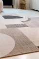 1 szt / 24 H Dywan geometryczny Art-Deco JULES FLIPO BAUHAUS IVORY WHITE 9157 - rozmiar: 170X240 cm.