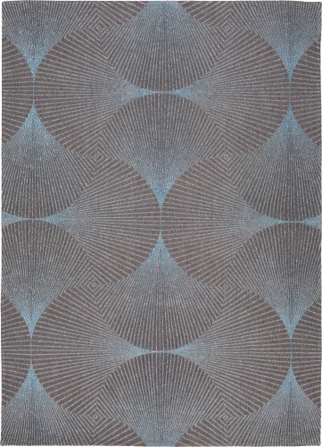 1 szt / 24 H Dywan wachlarze art-deco Jules Filipo KIMONO CHIRIMEN BLUE 9160 - rozmiar: 170X240 cm.