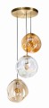 1 szt / 24H Lampa wisząca Famlight Mico Złota 3 kule