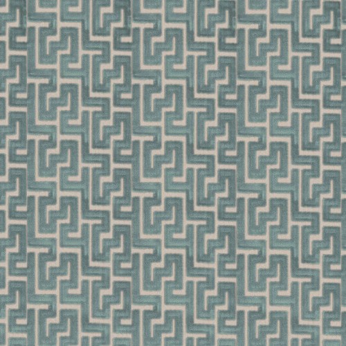 Tkanina aksamitny żakard labirynt Camengo 30920166 Biscaya Bilbao Velvet