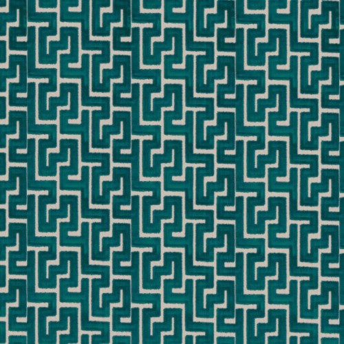 Tkanina aksamitny żakard labirynt Camengo 30920530 Biscaya Bilbao Velvet