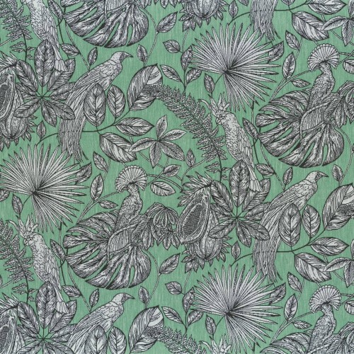 Tkanina żakardowa z egzotycznym wzorem Camengo 44830308 Galapagos Into The Wild Textures