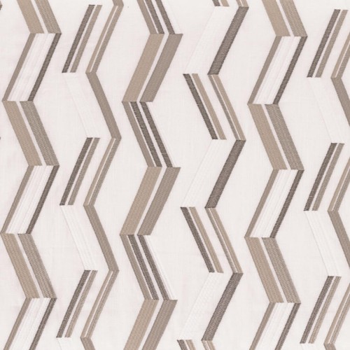 Tkanina z geometrycznym haftem Camengo 44220158 Oasis