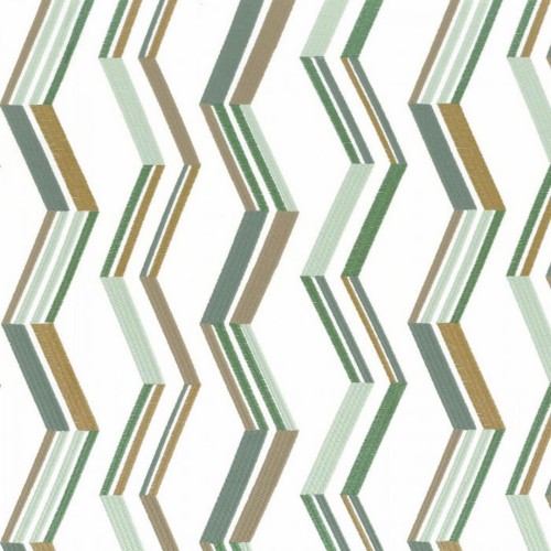 Tkanina z geometrycznym haftem Camengo 44220347 Oasis