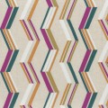 Tkanina z geometrycznym haftem Camengo 44220682 Oasis