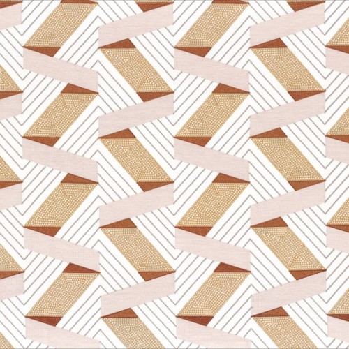 Tkanina z geometrycznym haftem Camengo 30220268 Bilbao