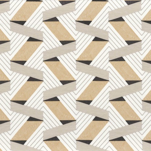 Tkanina z geometrycznym haftem Camengo 30220327 Bilbao