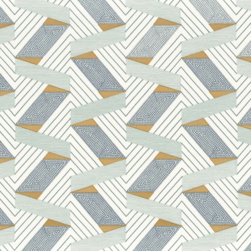 Tkanina z geometrycznym haftem Camengo 30220551 Bilbao