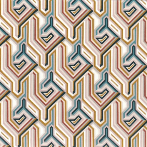 Tkanina tkanina welurowa geometryczna Camengo A30840102 Gugg Velvet Bilbao