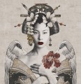 Fototapeta Gejsza London Art 17021-05 Geisha Exclusive Wallpaper 2022 Iconic Re-Edition
