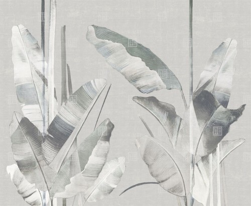 Fototapeta liście bananowca London Art 17027-06 Feuilles Exclusive Wallpaper 2022 Iconic Re-Edition