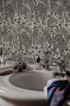 Tapeta tygrysy Rebel Walls R19215 Year of the Tiger Graphite Vintage Brocade