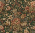 Fototapeta kwiaty vintage Rebel Walls R19238 Vintage Flora Green Vintage Brocade