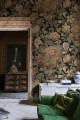 Fototapeta kwiaty vintage Rebel Walls R19241 Vintage Flora Ebony Vintage Brocade