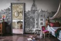 Fototapeta tajemniczy zamek Rebel Walls R19256 Fairyland Graphite Vintage Brocade