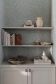 Tapeta liście Sandberg 425-46 Sigfrid Indigo Blue Villa Dalaro II