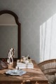 Tapeta roślinny treliaż Sandberg S10202 Wilma Misty Blue Villa Dalaro II